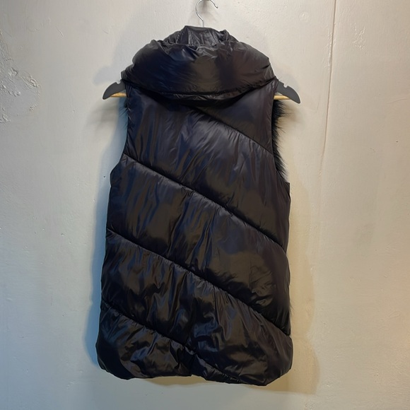 DKNY New Condition Puffer Vest Fur Front Full Collar Beautiful -XS-#0041 - Picture 5 of 11